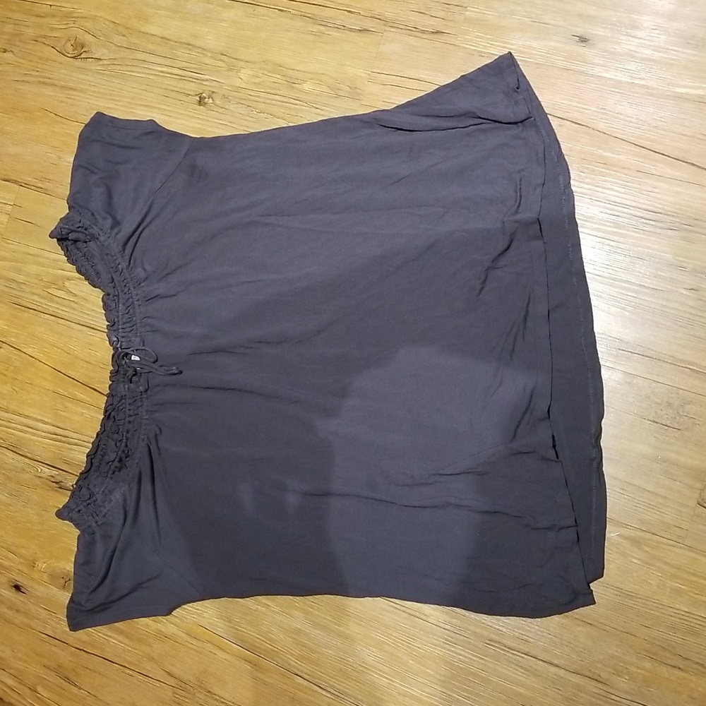Old Navy lightweight short sleeve top ties at neck sz XXL grey